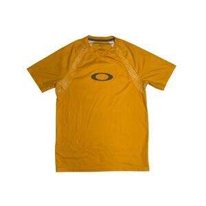 Oakley Athletic Training Shirt Yellow Men’s Size S Short Sleeve Performance Tee